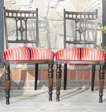 Pair of Ebonised Chairs