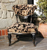 Ebonised Salon Chair