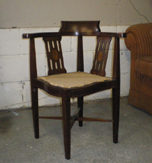 Edwardian Mahogany Corner Chair